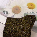 Shiny Metallic Cotton Blend Mid Tube Casual Socks