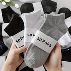 Polyester Elastane Mens Low Cut Ankle Socks