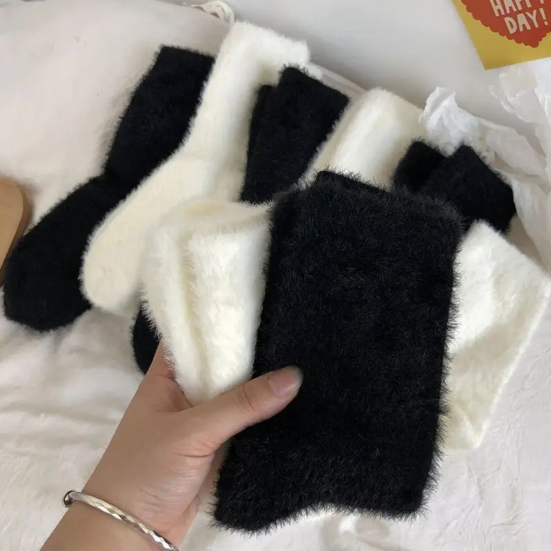 Polyester Elastane Plush Winter Socks