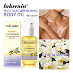 Vanilla Scented Moisturizing Body Oil for Dry Skin Hydration
