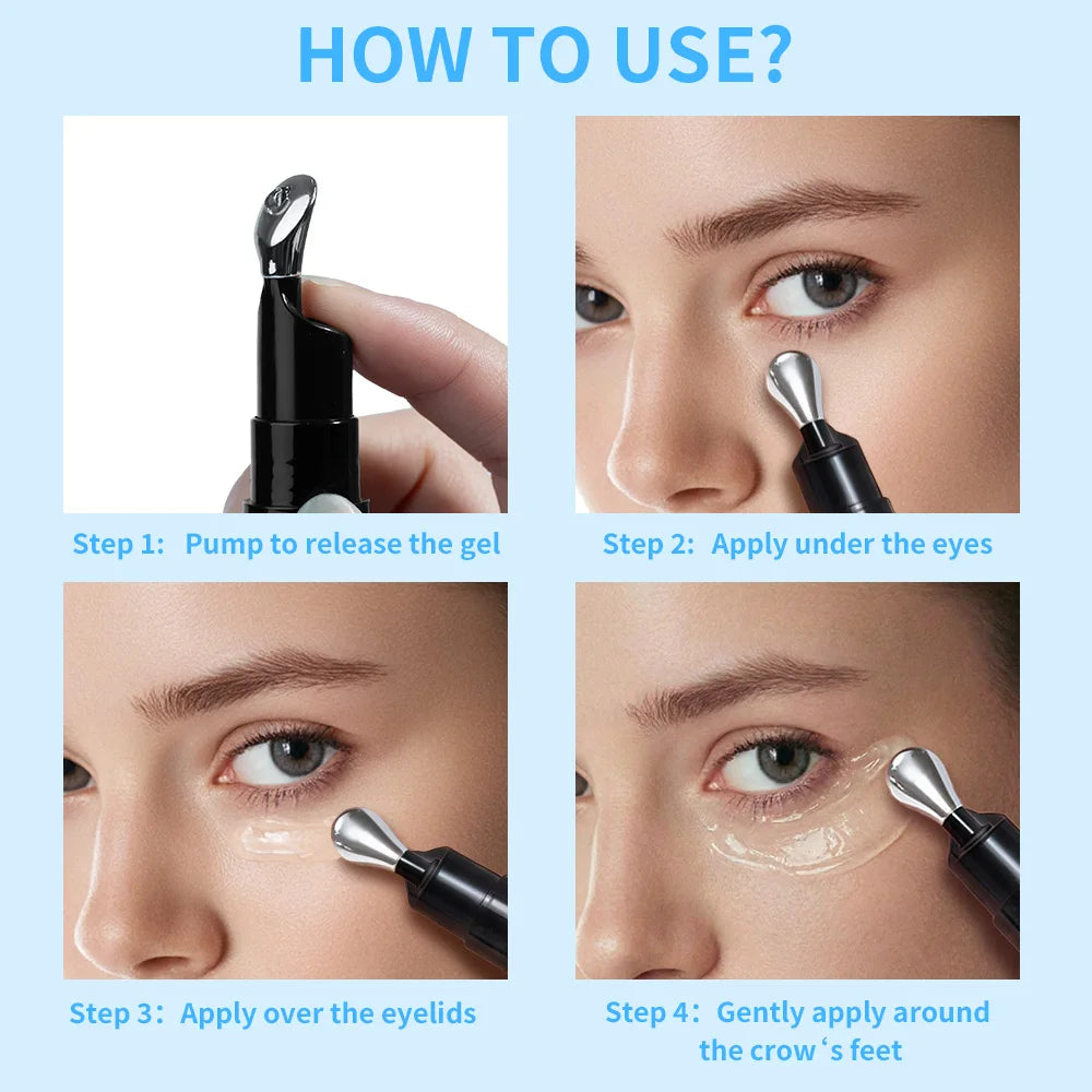 Hydrating Eye Gel Roller for Dark Circles and Puffiness