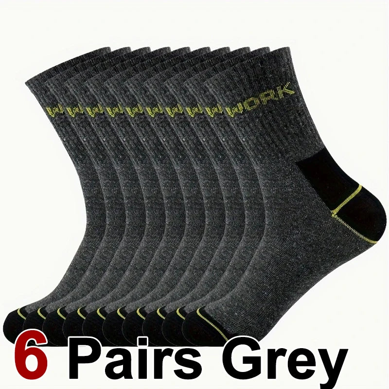 Polyester Elastane Crew Socks For Men