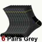 Polyester Elastane Crew Socks For Men
