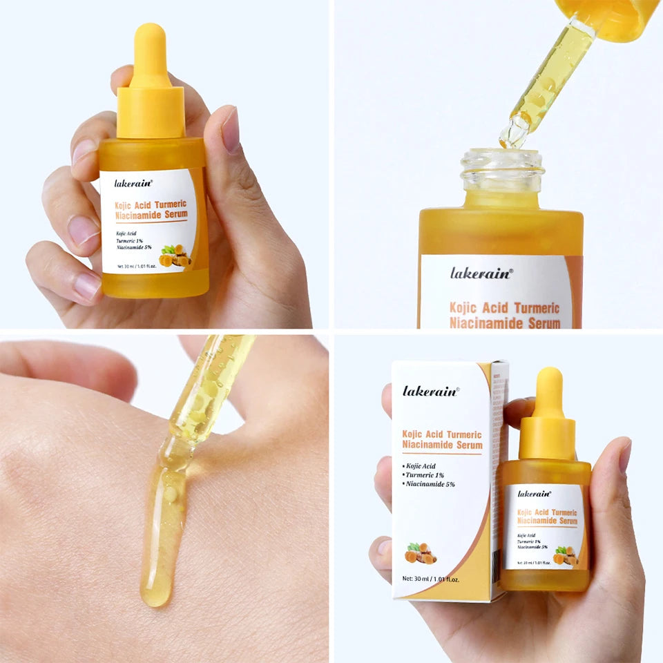 Kojic Acid Turmeric Niacinamide Face Serum Brightening Skin Essence - 20
