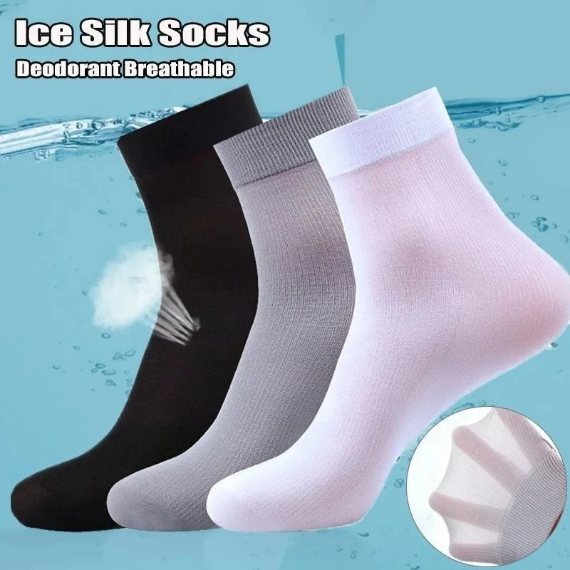 Polyester Mid Calf Casual Socks 10 Pair Set