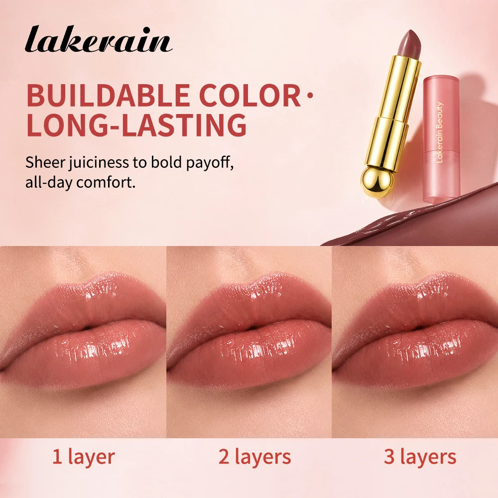 Tinted Lip Oil Stick Moisturizing Glossy Plumping Lipstick