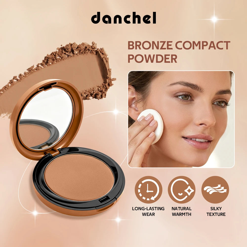 Matte Bronze Pressed Powder Face Contouring Makeup - 3