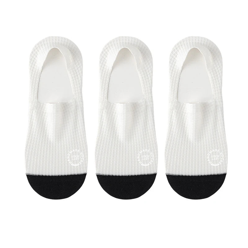 Cotton Blend Low Cut Breathable Invisible Socks - 21