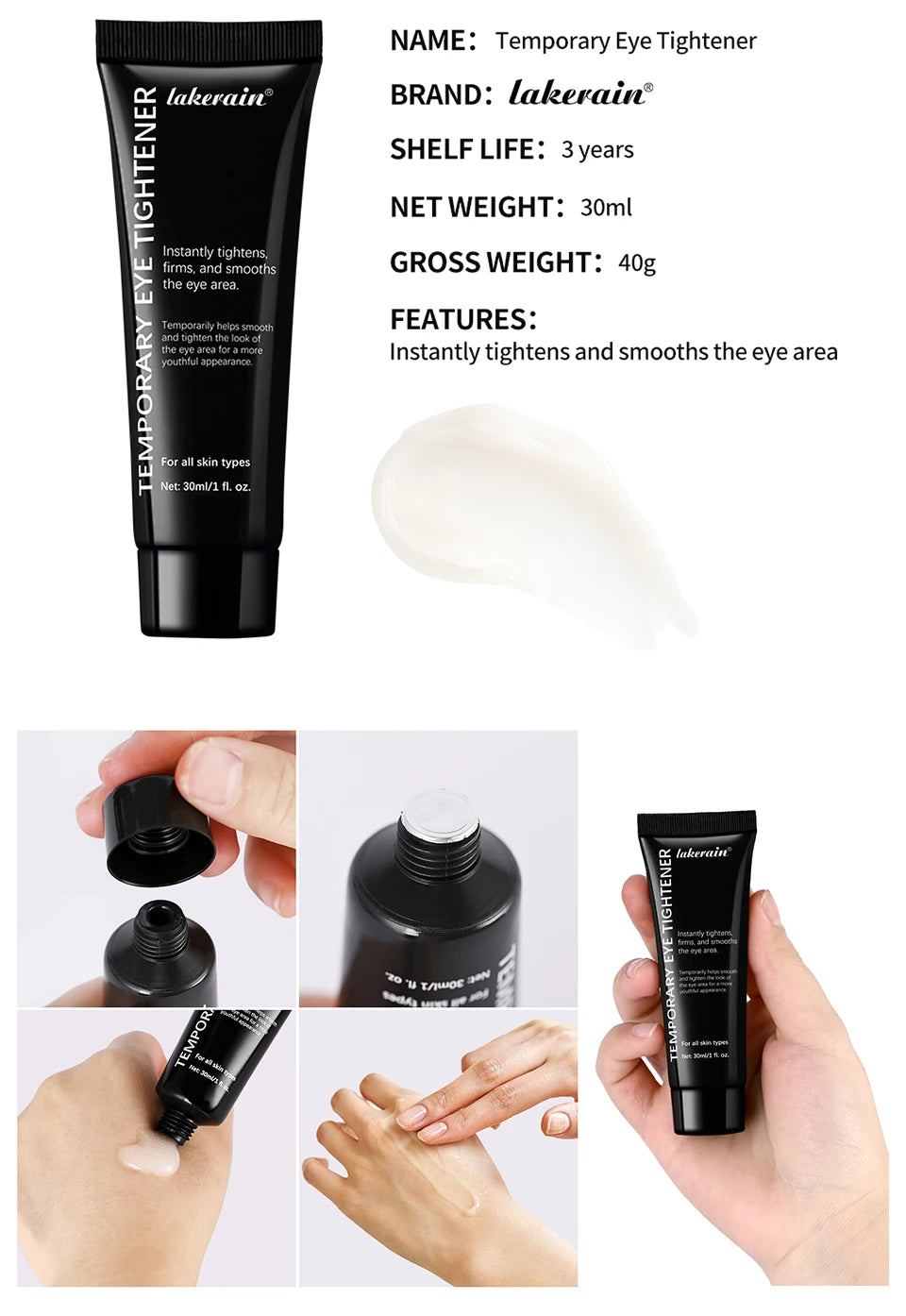 Temporary Eye Tightener Cream Firming Anti Aging Treatment - 17