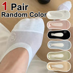 Cotton Elastane Blend Low Cut Invisible Socks