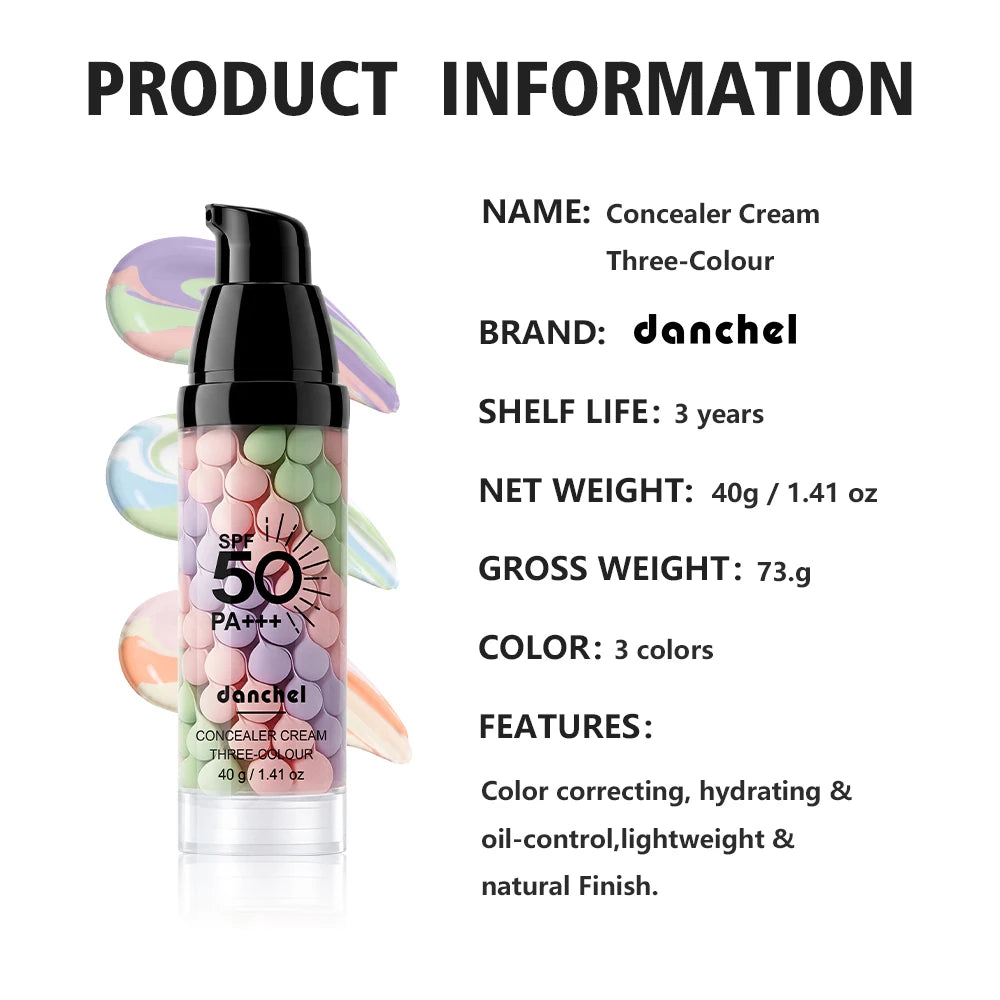 3 Color Correcting Makeup Primer Cream SPF50 - 16