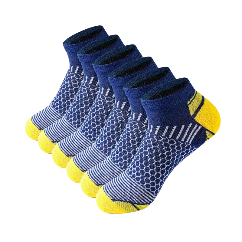 Polyester Blend Casual Ankle Socks For Men