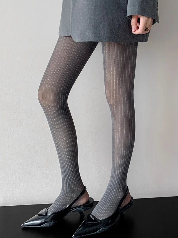 Shiny Nylon Sheer Slimming Pantyhose Tights