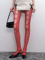 Nylon Hollow Out Fishnet Pantyhose