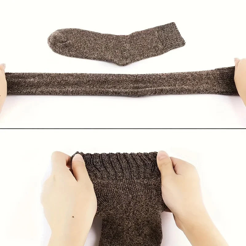 Polyester Elastane Knit Mid Calf Socks for Men - 8