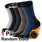 Thick Wool Blend Crew Socks for Winter Warmth