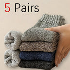 Mens Polyester Spandex Knit Crew Socks
