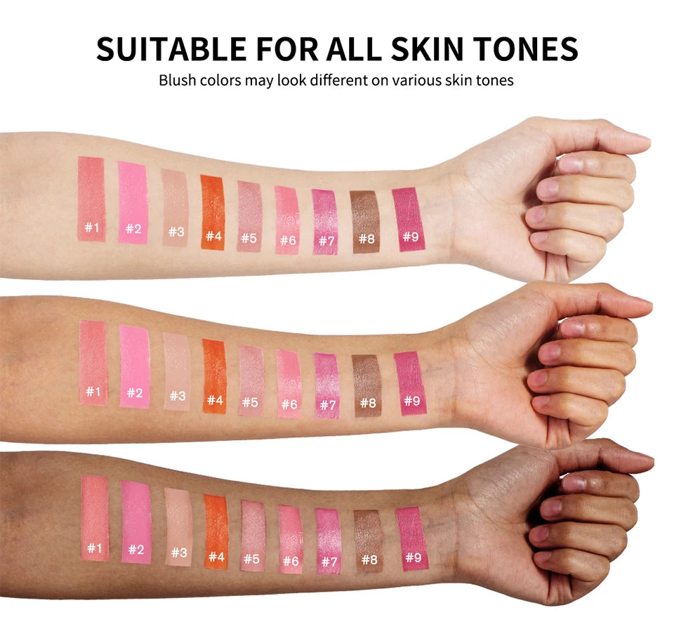 Liquid Blush Face Cheek Tint Waterproof Long Lasting Pigmented Makeup - 14