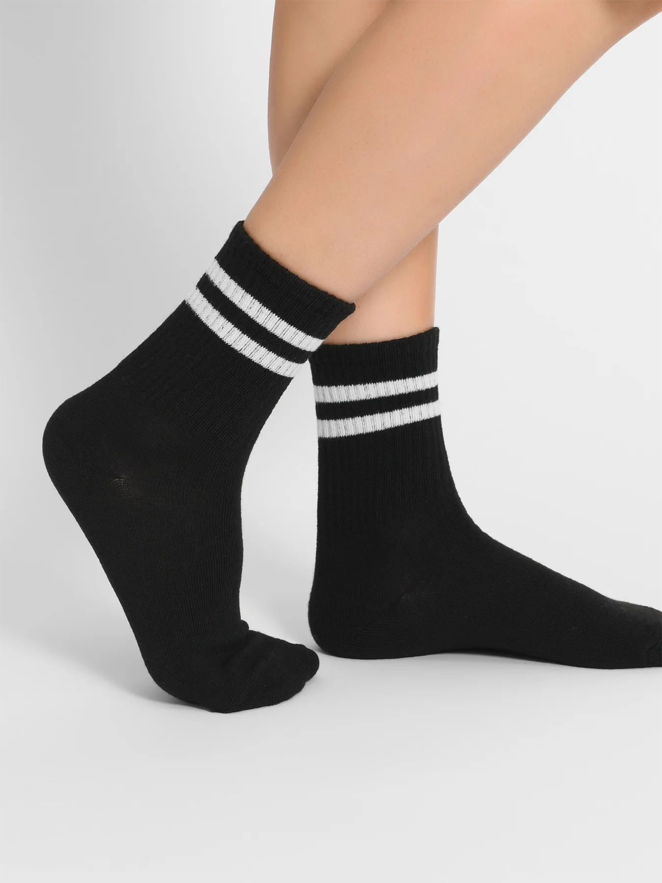 Polyester Elastane Crew Socks Set - 10