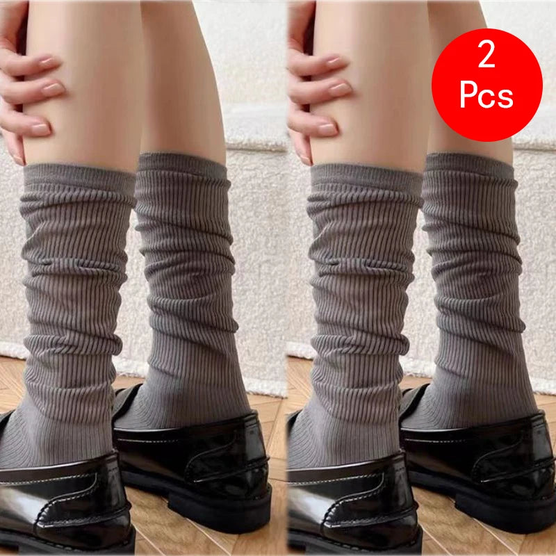 Polyester Elastane Women Mid Length Lolita Casual Socks