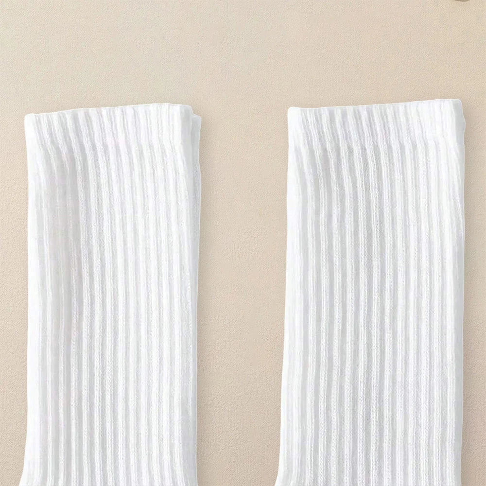 3 Pairs Polyester Spandex Mid Tube Socks
