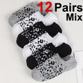 Leopard Print Polyester Blend Low Cut Casual Boat Socks
