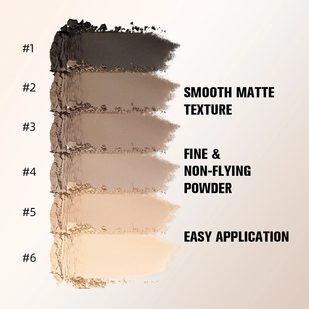 6 Color Matte Eyeshadow Powder Palette with Makeup Brushes