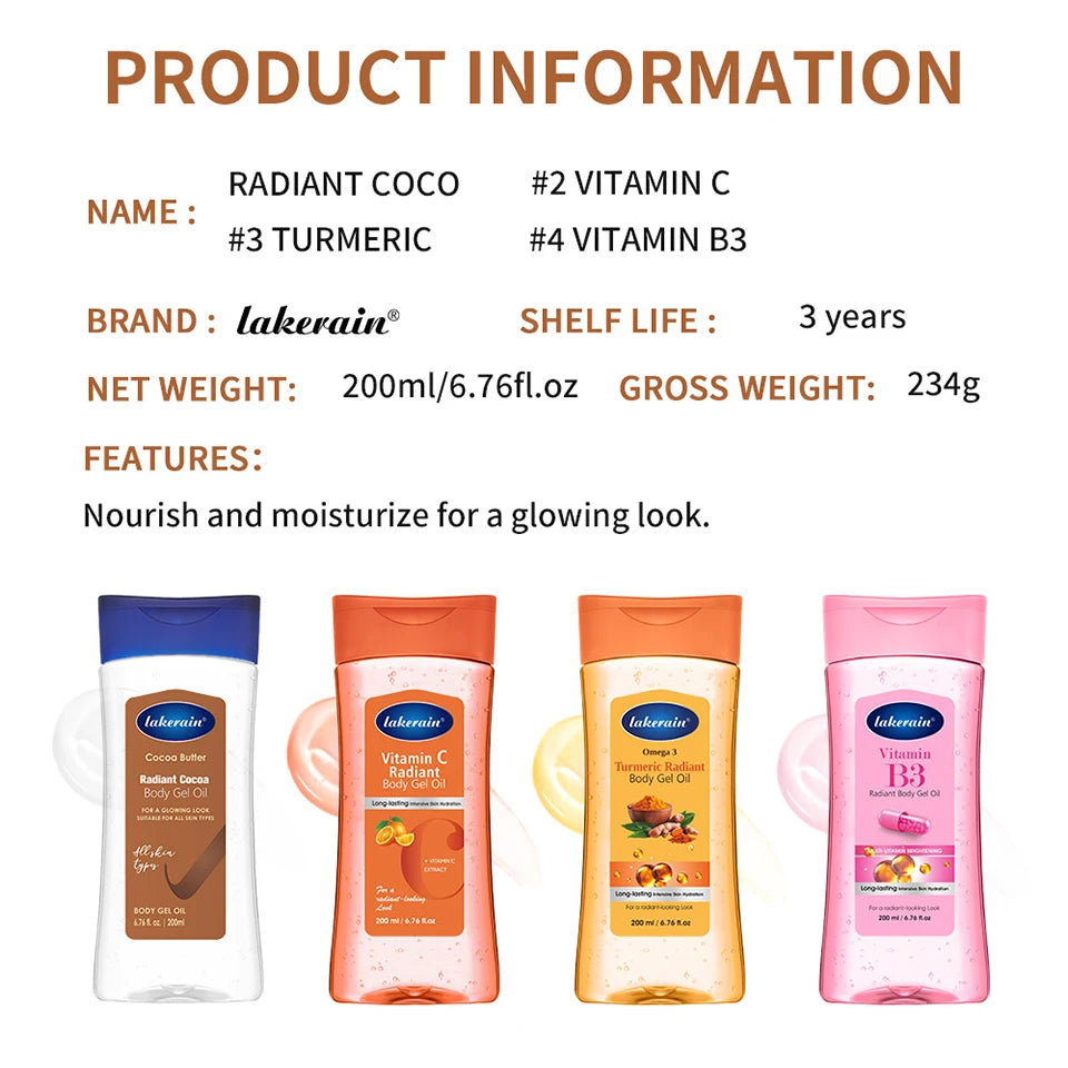 Radiant Body Gel Oil Moisturizing Skin Treatment - 14