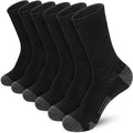 Polyester Elastane Mens Crew Socks 6 Pair Set