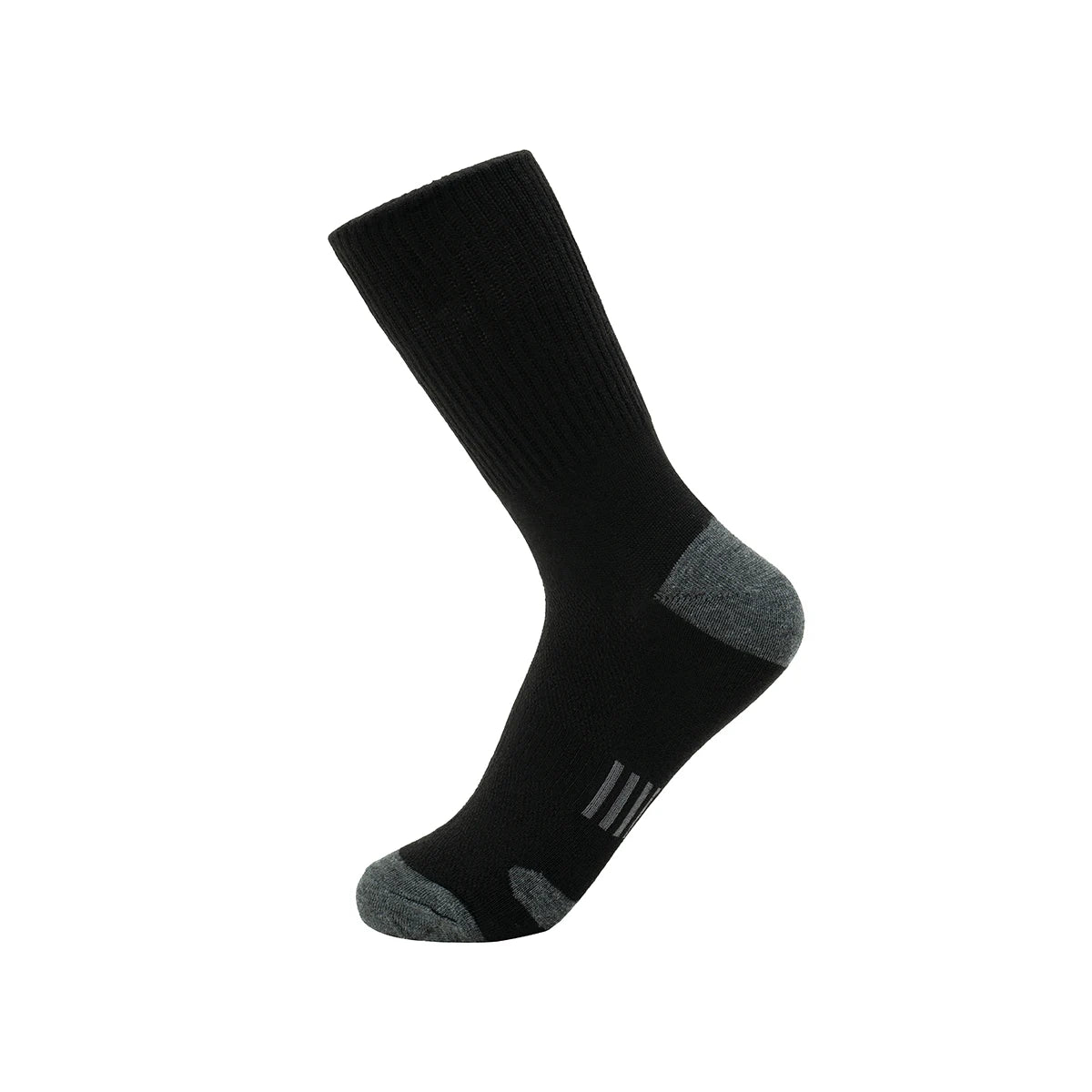 Polyester Elastane Mens Crew Socks 6 Pair Set - 4