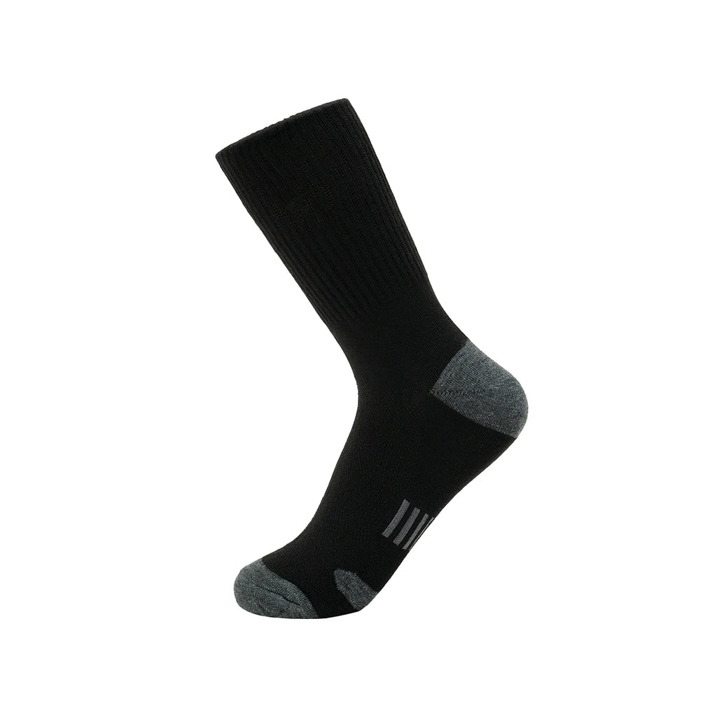 Polyester Elastane Mens Crew Socks 6 Pair Set