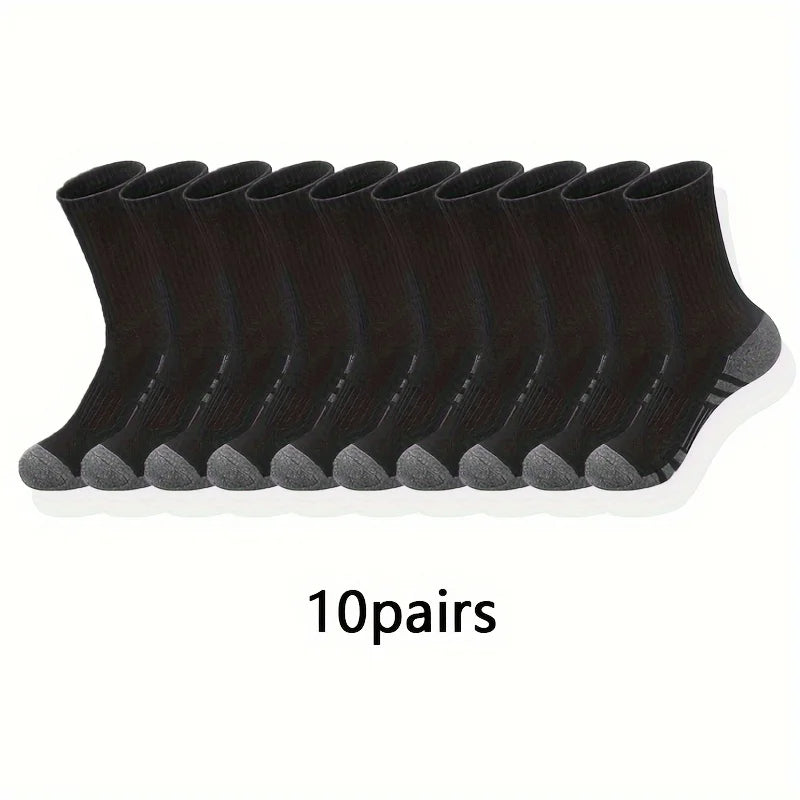 Polyester Elastane Blend Crew Socks