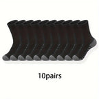 Polyester Elastane Blend Crew Socks