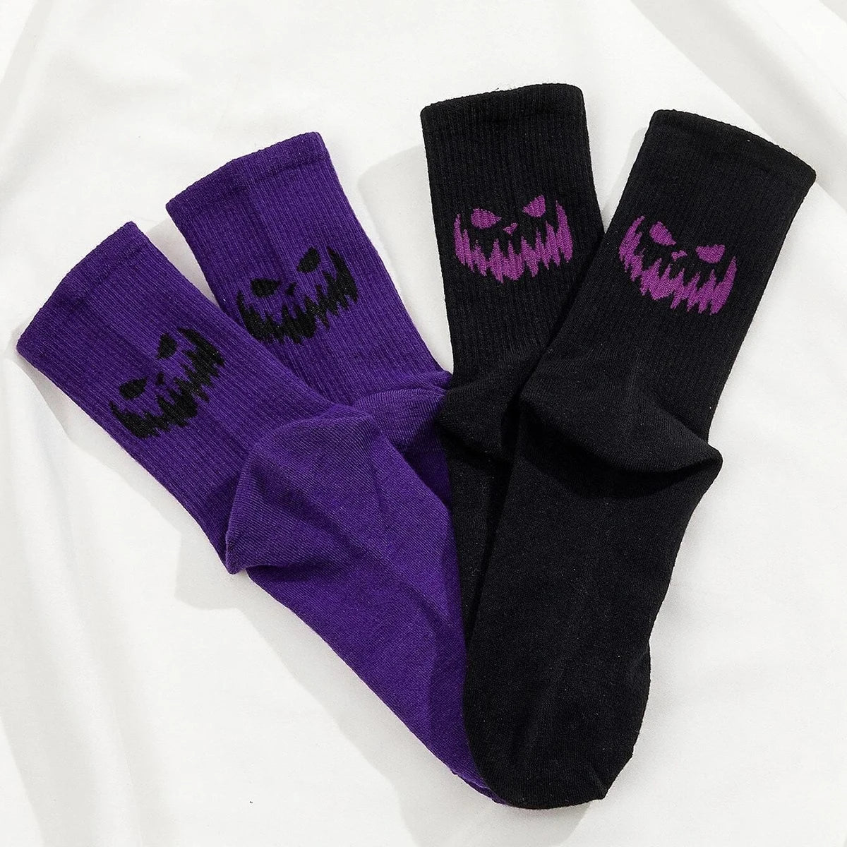 Unisex Halloween Themed Polyester Crew Socks