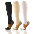 Nylon Polyester Elastane Knee High Compression Socks