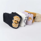 Halloween Pattern Coral Velvet Floor Socks Women Casual Knit