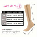 Nylon Elastane Zipper Compression Socks