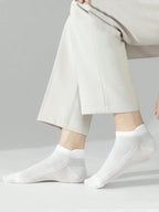 Cotton Polyester Ankle Socks Breathable Mesh Summer Casual Footwear