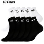 Polyester Blend Cartoon Pattern Mid Tube Socks