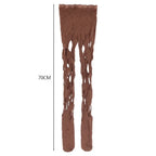 Distressed Nylon Fishnet Stockings for Women
