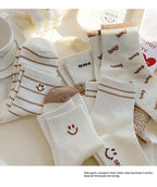 Polyester Blend Mid Tube Socks Women Casual Daily Wear