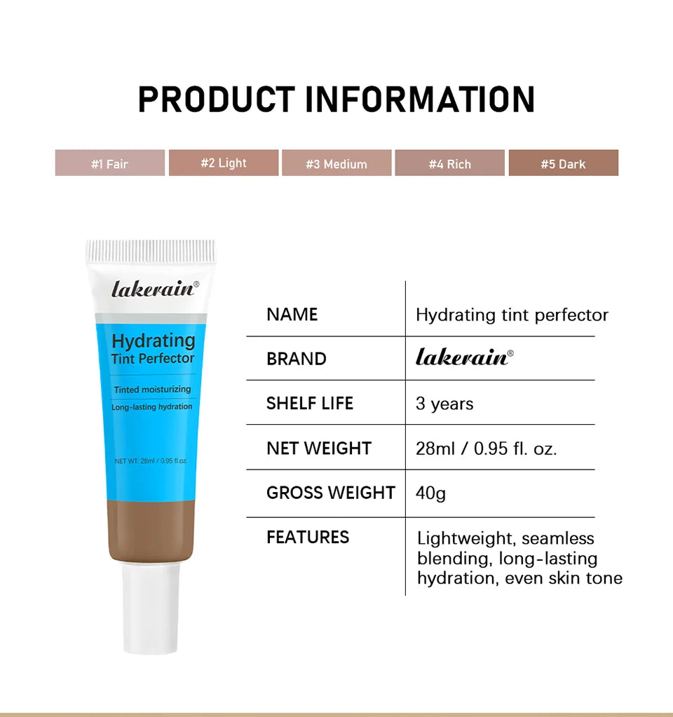 Liquid Foundation Moisturizing Tinted Face Cream