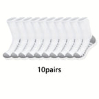 Polyester Elastane Blend Crew Socks