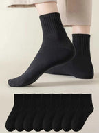 Womens Polyester Elastane Low Tube Casual Ankle Socks 6 Pack