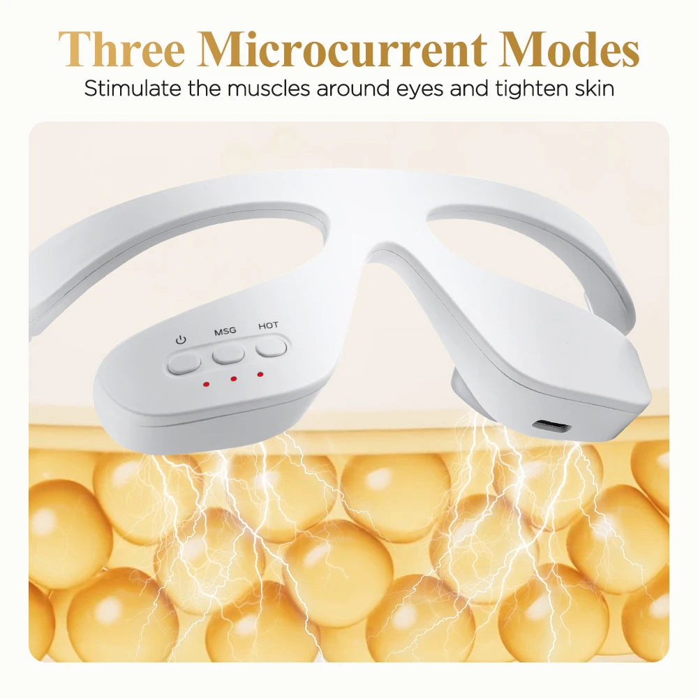 3D LED Red Light Vibration Eye Massager for Fatigue Relief
