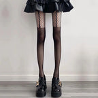 Nylon Mesh Ripped Fishnet Stockings