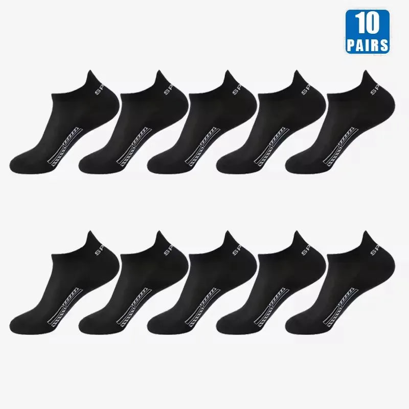 Polyester Elastane Low Cut Casual Mens Socks