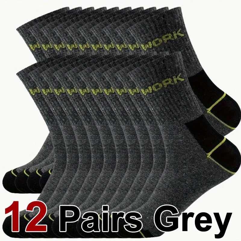 Polyester Elastane Crew Socks For Men - 10