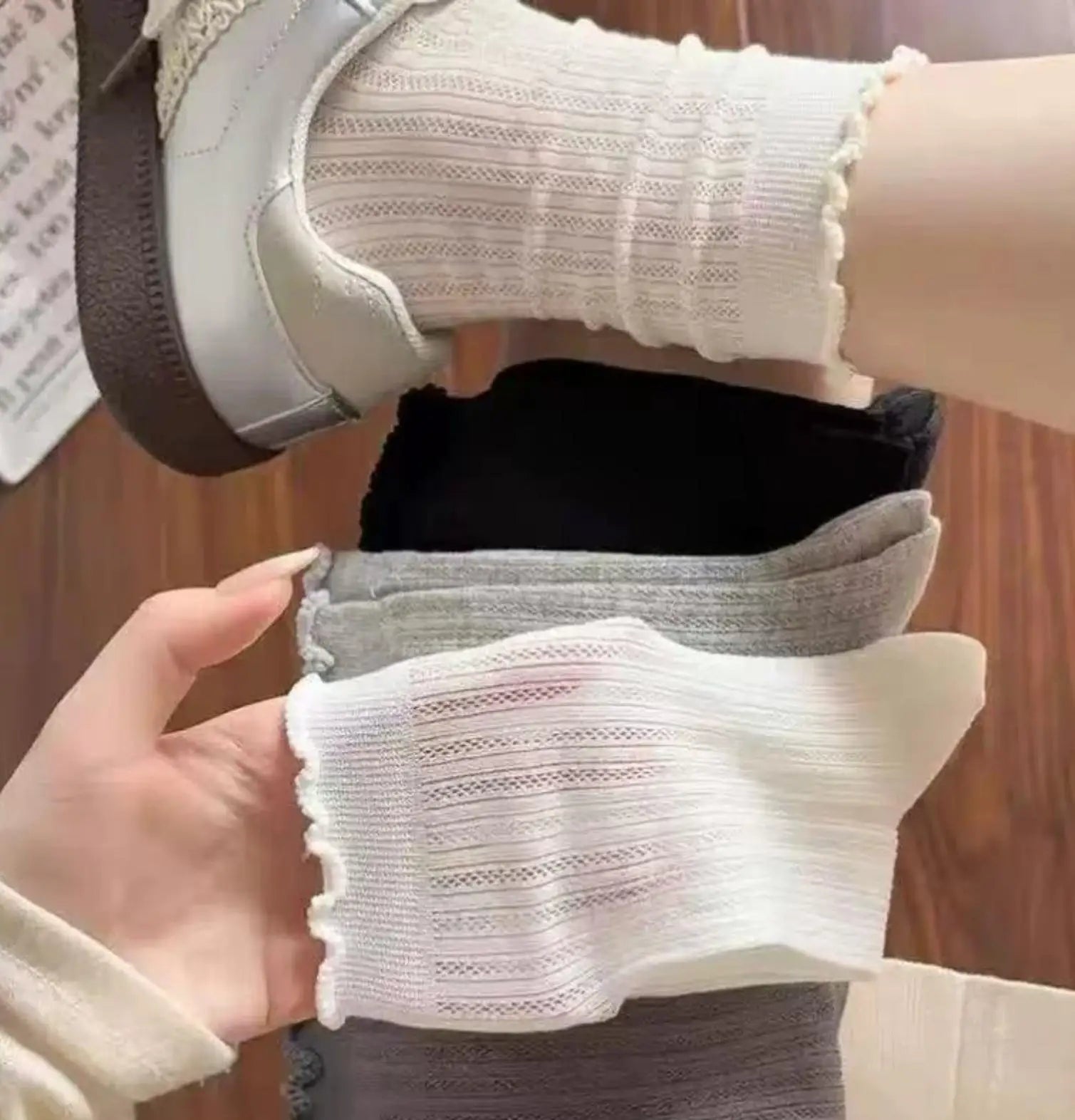 Polyester Cotton Casual Bear Socks - 20