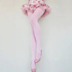 Nylon Elastane Solid Color Opaque Tights